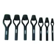 Hollow Steel Arch Hole Punch Set (7-Piece) for Leather, Sheet Metal, Gaskets and