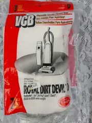 3 Royal Dirt Devil Type D Vacuum Bags Featherlite Lite Extra 5000 6000 Classic