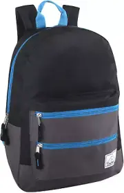 Multi Pocket Multicolor Backpack with Adjustable Padded Straps