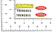 TONKA TRENCHER water slide decal SHIPPING W/TRACKING