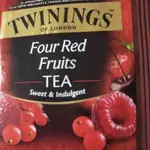 TWININGS唐寧茶 經典四紅果茶（散裝10包議價）