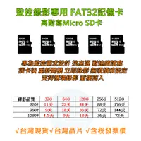 在飛比找蝦皮商城優惠-高耐寫監控記憶卡 監控卡 C10 microSD FAT32