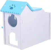 Decorative Hamster House Villa Small Hideout for Hamsters Rats Guinea Pigs PVC Privacy Living Space
