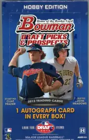2013 Bowman Draft Baseball Sealed Hobby Box