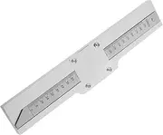 BUGUUYO Tire Tread Depth Gauge with Magnifier Durable Metal Depth Ruler for Accurate Tire Measurement User Friendly Multi Functional Tool for All Vehicle Easy to Operate