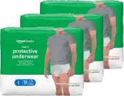 Amazon Basics Incontinence Underwear for Men, Maximum Absorbency, Large 54 ct