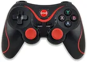 Wireless Android Gamepad T3 X3 Wireless Joystick Game Controller Bluetooth BT3.0 Joystick for Mobile Phone Tablet TV Box Holder (Black)
