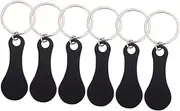 [jojofuny] Stainless Steel Shopping Tey Tokens Keychain Key Ring Tokens for Grocery Carts Lightweight Portable Key No More Coin Hassles