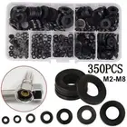 M2.5 M3 M4 M5 M6 M8 Nylon Flat Washer Screw Bolt Gasket Washer Assortment Kit
