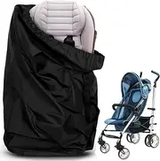 DILUSILK Travel Stroller Bag for Airplane Travel Bag Waterproof Gate Check Bag Pushchair Cover Storage for Baby Child Kids Infant Strollers Large Portable, Black, Free Style