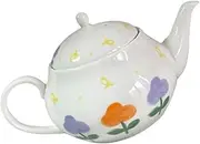 IMIKEYA Japanese Style Ceramic Teapot Elegant Tea Making Kettle for Home Use for Entertaining Friends and Family Comfortable to Hold for Various Tea Types