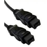 3 FOOT Firewire 800 9 Pin TO 9 Pin cable Black IEEE-1394b 10E3-99003BK