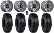 KMC Impact 15" Wheels Anthracite 30" Intersect Tires RZR XP 1000 / PRO XP
