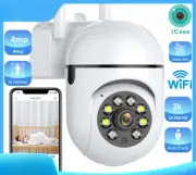 4MP Wifi Camera 2K HD Security PTZ IP Camera AI Auto Detect Tracking Night Color