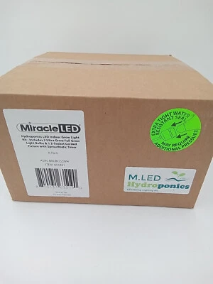 Miracle LED Hydroponics Grow Light Kit 6-Pack with SproutMatic Timer