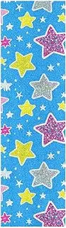 Fake Glitter Cartoon Star Colorful longboards Grip Tape Bubble Free Grip Tape for Scooter Waterproof Cruiser Griptape 33×9 Inch