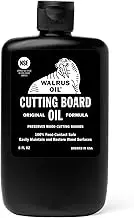 Walrus Oil Cutting Board Oil and Wood Butcher Block Oil, 8 oz Bottle, FDA Food-Safe