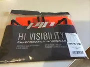 Hi-Visibility CV210 ORANGE Safety Vest Hook & Loop Closure Elastic Side Straps