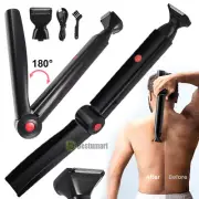 18" Long Handle Electric Back Razor Shaver for Men Body Hair Removal Trimmer USB