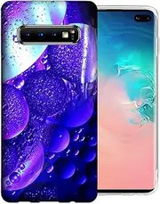 for Samsung Galaxy S10e Purple Bubbles Design TPU Gel Phone Case Cover
