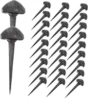 MERRYHAPY 50pcs Iron Horseshoe Nails for Farriers Small Horse Equipment Metal Nails for Horseshoe Mini Tools