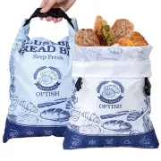 2 Pack Bread Bags for Homemade Bread, Reusable Sourdough Bags for Fresh Keepi...