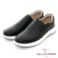 在飛比找Yahoo奇摩購物中心優惠-【CUMAR】嚴選真皮舒適休閒鞋-黑