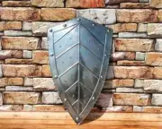 28" Medieval Heater Shield Templar 20 G crusader protector and role play shield