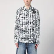[Martine Rose] Black and white shirt with portraits M White