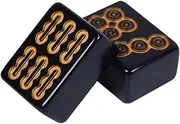 Mahjong Set 144 Tiles Mah Jong Mahjong Set Gathering Party Game Traditional Game for Travel Party Chinese Mah Jongg Set