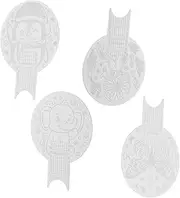 EXQUIMEUBLE 4pcs Nail Stamping Plates Multifunctional Nail Art Stencils for DIY Durable Templates with Unique Patterns for Stunning