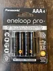 Panasonic Eneloop Pro AAA Rechargeable Batteries 4 Pack- New