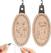 Jeruytgh Sewing Needle Threader,2X Needle Threader Tool with Animal Patterns | Easy to Use Embroidery Craft Making Supplies for Mom Husband Wife Grandma Dad