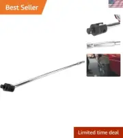 Durable 1/2-Inch Drive Heavy Duty Breaker Bar with 30-Inch Length & Swivel Head