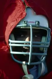 Offensive lineman Luis Sharpe St. Louis Cardinals looks on from th- Old Photo