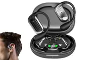Wireless Earbud Bluetooth Compatible 5.4 Sports Earhook Earphone Earbuds-Black