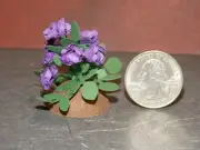 Dollhouse Miniature Purple Flowers Clump 1:12 one inch scale E228 Dollys Gallery
