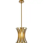 Living District LD7076D10BR Lily 1 Light 10 inch Brass Pendant Ceiling Light