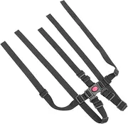 VICASKY 1pc 5 Stroller Straps Adjustable Shoulder Strap Stroller Belt Harness Straps for High Chair Stroller Safety Harness Chair Pram Belt Universal Safety Strap Pom Black
