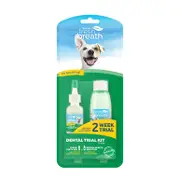 TropiClean Fresh Breath 2-Week Dental Trial Kit For Dogs | Dental Chews