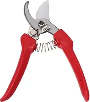 Kisangel Gardening Scissors Red Professional Stainless Steel Pruning Shears for Fruit Tree Branches Hedges Orchards Compact Design