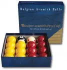 Super Aramith Pro Cup Casino 8 Pool Balls Spot Measle Dotted Cue Ball