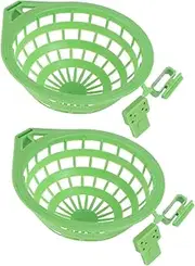 WEKAMOS 2PCS Practical Green Bird Nest Basin Durable Bird Nest Holder for Homing Pigeons Simple Installation Strong Load Bearing Capacity for Home Pet Stores