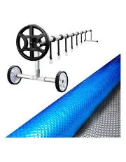 [Aqua Buddy] 500 Micron Swimming Pool Cover Roller in Blue