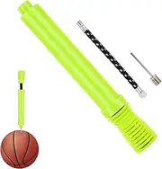 Hand Pump for Balls - Two-Way Double Action Inflator - Portable Air Pump with Needle and Extension Hose for Sports Exercise Basketball Soccer Ball Volleyball