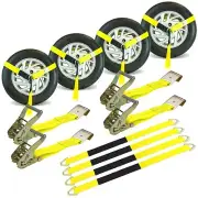 VULCAN Economy Car Tie Down Kit (Flat Hook)