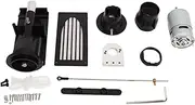 40mm RC Boat Jet Pump Thruster RC Boat Thruster Jet Pump Set with 775 Brushed Motor (Black)