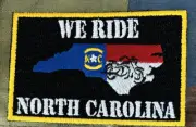 We Ride NC North Carolina Motorcycle Biker Patch iron sew on new