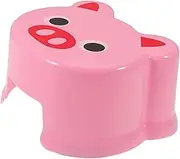 Portable Boys and Girls Step Stool Anti-Slip Plastic Cartoon Bench for Boy Girl Bathroom Home Use