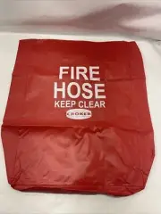UFS Fire Hose Cover Red Vinyl Bag "FIRE HOSE KEEP CLEAR"